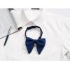imageAllegra K Solid Pretied Bow Ties for Women Men Formal Party Prom Bowties VelvetDeep Blue