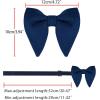 imageAllegra K Solid Pretied Bow Ties for Women Men Formal Party Prom Bowties VelvetDeep Blue