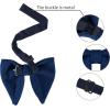 imageAllegra K Solid Pretied Bow Ties for Women Men Formal Party Prom Bowties VelvetDeep Blue