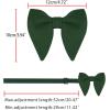 imageAllegra K Solid Pretied Bow Ties for Women Men Formal Party Prom Bowties VelvetDeep Green
