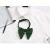 imageAllegra K Solid Pretied Bow Ties for Women Men Formal Party Prom Bowties VelvetDeep Green