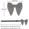 imageAllegra K Solid Pretied Bow Ties for Women Men Formal Party Prom Bowties VelvetGrey