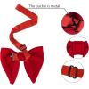 imageAllegra K Solid Pretied Bow Ties for Women Men Formal Party Prom Bowties VelvetRed