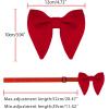 imageAllegra K Solid Pretied Bow Ties for Women Men Formal Party Prom Bowties VelvetRed