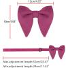 imageAllegra K Solid Pretied Bow Ties for Women Men Formal Party Prom Bowties VelvetRose Red