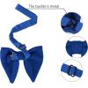 imageAllegra K Solid Pretied Bow Ties for Women Men Formal Party Prom Bowties VelvetRoyal Blue
