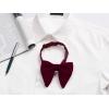 imageAllegra K Solid Pretied Bow Ties for Women Men Formal Party Prom Bowties VelvetWine Red