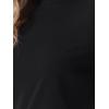 imageAllegra K Tops for Women Trendy Half Sleeve Mock Neck Casual Top 2025 Fall Slim Fit TShirtsBlack