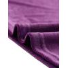 imageAllegra K Velvet Top for Womens Square Neck Long Sleeves Solid Casual TShirt BlousePurple