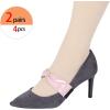 imageAllegra K Women Ankle Straps Leather Bowknot Detachable Elastic Shoe Strap Band for HeelsPink