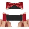 imageAllegra K Women Ankle Straps Leather Bowknot Detachable Elastic Shoe Strap Band for HeelsRed