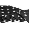imageAllegra K Women Retro Polka Dots Skinny Scarf Neck Scarves Wrap Long Neckerchief Hair BandBlack