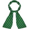 imageAllegra K Women Retro Polka Dots Skinny Scarf Neck Scarves Wrap Long Neckerchief Hair BandGreen