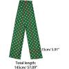 imageAllegra K Women Retro Polka Dots Skinny Scarf Neck Scarves Wrap Long Neckerchief Hair BandGreen