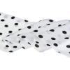 imageAllegra K Women Retro Polka Dots Skinny Scarf Neck Scarves Wrap Long Neckerchief Hair BandWhite