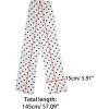 imageAllegra K Women Retro Polka Dots Skinny Scarf Neck Scarves Wrap Long Neckerchief Hair BandWhite