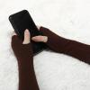 imageAllegra K Womens Arm Warmers Winter Knitted Elbow Long Cosplay Costume Fingerless GlovesBrown