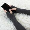 imageAllegra K Womens Arm Warmers Winter Knitted Elbow Long Cosplay Costume Fingerless GlovesDark Gray