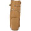 imageAllegra K Womens Buckle Decor Chunky Heels Ankle Boots
