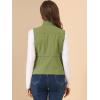 imageAllegra K Womens Casual Stand Collar Anorak Cargo Vests Sleeveless Utility Jacket
