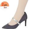 imageAllegra K Womens Elastic Detachable Buckle Shoe Ankle Straps Belt Band for HeelsSilver