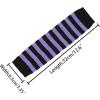 imageAllegra K Womens Fingerless Gloves Printed Elbow Length Knitted Arm WarmersPurple Black