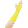 imageAllegra K Womens Fingerless Mesh 1980s Fancy Dress Party Costume Accessories Fishnet Gloves 2 PairsFluorescence Yellow