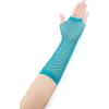 imageAllegra K Womens Fingerless Mesh 1980s Fancy Dress Party Costume Accessories Fishnet Gloves 2 PairsTurquoise
