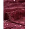 imageAllegra K Womens Lace Cardigan Open Front Lace Shrug Elegant Sheer Floral Cropped Bolero Lace TopsClaret Red