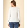 imageAllegra K Womens Lace Panel Tops V Neck Casual Long Sleeves Blouse