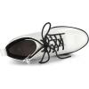 imageAllegra K Womens Lace Up Chunky Heels Platform Ankle Combat BootsWhite
