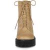 imageAllegra K Womens Lace Up Platform Combat Boots