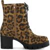 imageAllegra K Womens LaceUp Platform Chunky Heels Combat Boots