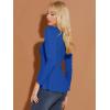imageAllegra K Womens Long Sleeves Scoop Neck Casual Peplum Shirt TopsRoyal Blue