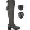 imageAllegra K Womens Over the Knee Boots Chunky Heels Thigh High Boots
