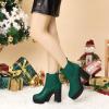 imageAllegra K Womens Platform Chunky High Heels Chelsea Ankle BootsGreen