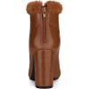 imageAllegra K Womens Pointed Toe Faux Fur Block Heel Ankle Boots