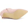 imageAllegra K Womens Pointed Toe Zip Bow Stiletto Heels Ankle BootsDust Pink