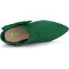 imageAllegra K Womens Pointed Toe Zip Bow Stiletto Heels Ankle BootsEmerald Green