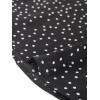 imageAllegra K Womens Polka Dots Chiffon Top Elegant Crew Neck Ruffle Blouse