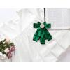 imageAllegra K Womens Pretied Bowknot Beads Bow Tie Elegant Large Ribbon BroochDeep Green