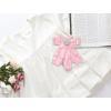 imageAllegra K Womens Pretied Bowknot Beads Bow Tie Elegant Large Ribbon BroochLight Pink