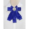 imageAllegra K Womens Pretied Bowknot Beads Bow Tie Elegant Large Ribbon BroochRoyal Blue