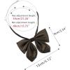 imageAllegra K Womens Pretied Solid Color Bowknot Bowties School Uniform Bow TieBrown