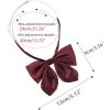 imageAllegra K Womens Pretied Solid Color Bowknot Bowties School Uniform Bow TieDark Red
