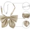 imageAllegra K Womens Pretied Solid Color Bowknot Bowties School Uniform Bow TieKhaki