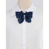 imageAllegra K Womens Pretied Solid Color Bowknot Bowties School Uniform Bow TieNavy Blue