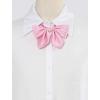 imageAllegra K Womens Pretied Solid Color Bowknot Bowties School Uniform Bow TiePink