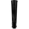 imageAllegra K Womens Round Toe Zip Block Heels Knee High BootsBlack