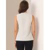imageAllegra K Womens Work Sleeveless Blouse Business Casual V Neck Tank TopsBeige